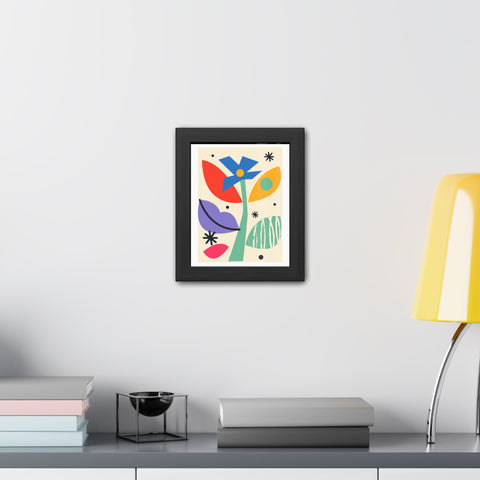 Kurian 11 - Vibrant Floral Framed Poster - Modern Wall Art for Home Décor