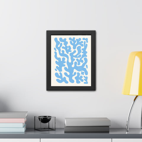 Natural Formation 1 - Ocean-Inspired Framed Poster - Abstract Coral Design for Home Decor