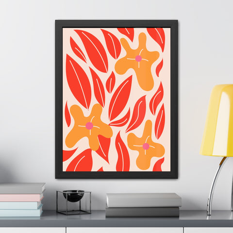 Marinda 2 - Vibrant Floral Framed Poster for Home Decor