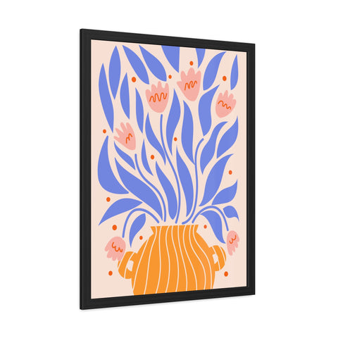 Marinda 1 - Vibrant Floral Framed Poster - Modern Home Decor