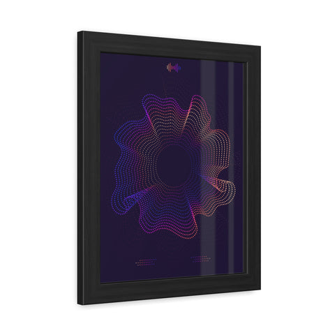 Sound Nova 2 - Vibrant Abstract Wave Framed Poster - Modern Wall Art for Music Lovers