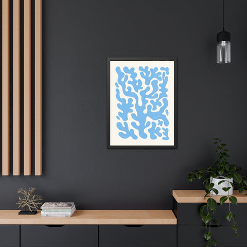Natural Formation 1 - Ocean-Inspired Framed Poster - Abstract Coral Design for Home Decor