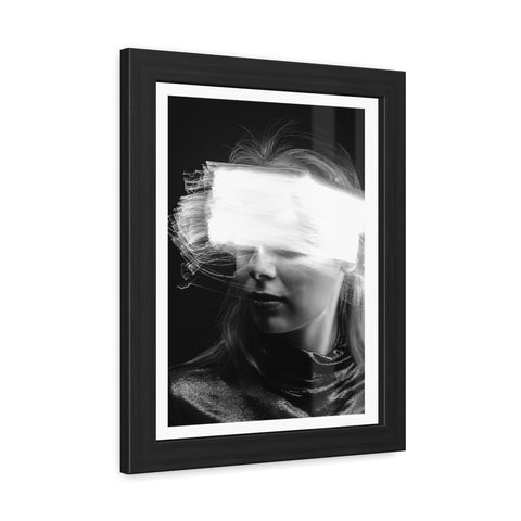 Flash of light - Portrait - Abstract Framed Poster - Modern Wall Art for Creative Spaces