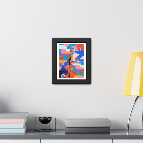 Musicana 1 - Vibrant Musical Framed Posters - Colorful Wall Art for Music Lovers