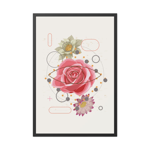 Lavish 2 - Boho Floral Framed Poster - Modern Home Aesthetic Decoration
