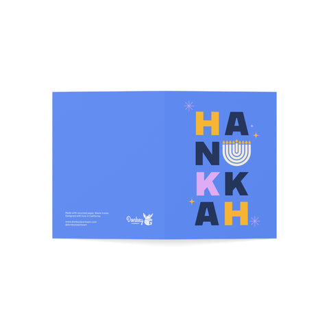 Hanukkah Greeting Card — Hanukkah / Holiday Greeting Card - Illustrated, Modern