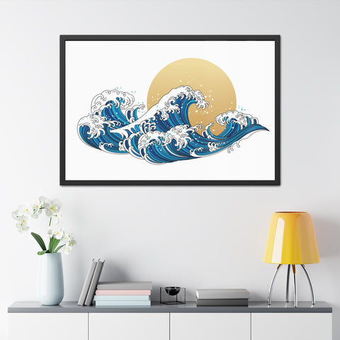 Wavesukan - Framed Print