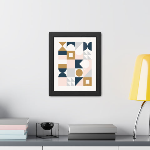 Crown 2 - Geometric Framed Poster Art for Modern Decor | Abstract Wall Art | Stylish Home Accent