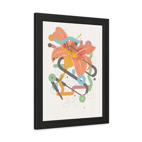 Lavish 4 - Vibrant Floral Art Framed Poster - Modern Home Decor