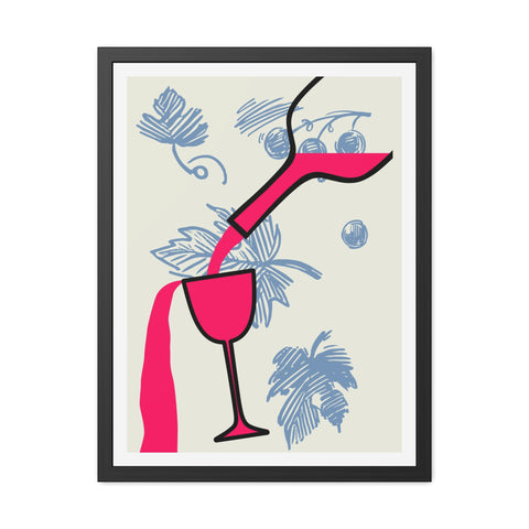 Wine Country 9 - Tropical Cocktail Framed Poster - Vibrant Wall Art for Home Decor