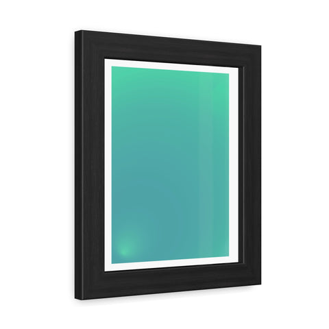 Sunrise 3 - Modern Minimalist Framed Posters - Serene Turquoise Wall Art