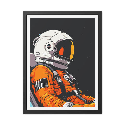 Astrum 1 - Astronaut Framed Poster - Space Art for Adventure Lovers