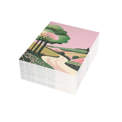 Landscape Greeting Cards — Countryside / Abstract Greeting Card - Illustrated, beautiful, any occasion