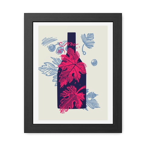 Wine Country 8 - Elegant Framed Poster with Wine Motif - Perfect for Home Decor and Wine Lovers