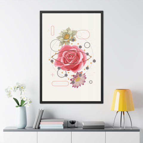 Lavish 2 - Boho Floral Framed Poster - Modern Home Aesthetic Decoration