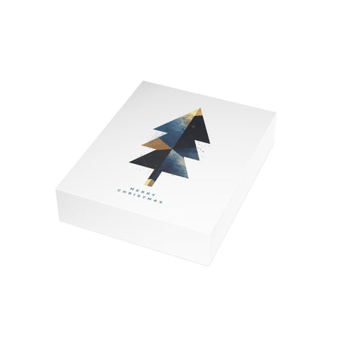 Geometric Christmas Tree Greeting Card — Christmas / Holiday Greeting Card - Illustrated, Modern