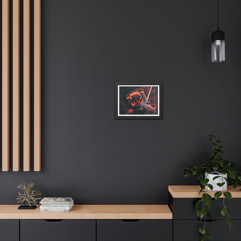 Kev - Cosmic Astronaut Framed Poster - Sci-Fi Wall Art for Space Enthusiasts