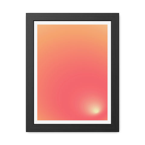 Sunrise 2 - Gradient Framed Poster - Modern Wall Art for Home Decor