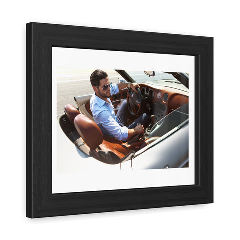 Hop in - Luxury Car Enthusiast Framed Poster - Stylish Wall Art for Home or Office