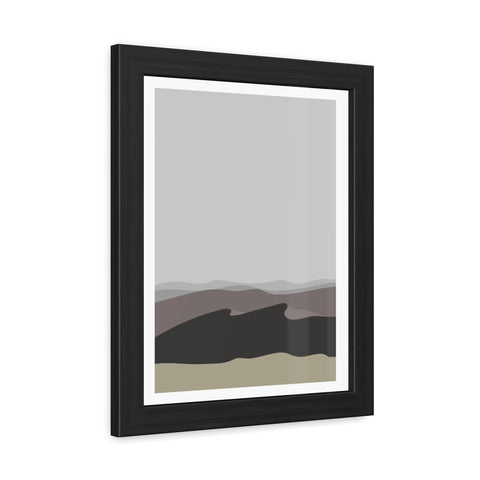 Desert Sun 2 - Modern Landscape Framed Poster - Wall Art for Home Decor - Neutral Tones