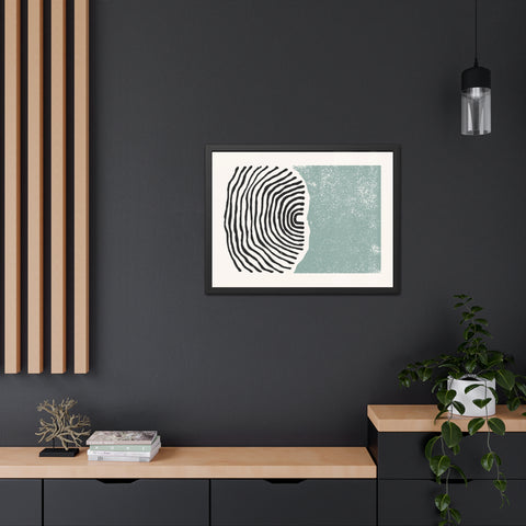 Ink Stamp 5 - Abstract Framed Art Print - Modern Vibes for Home Décor