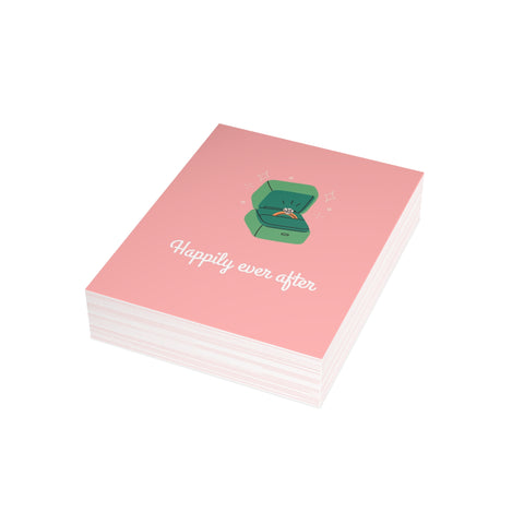 "Happily Ever After" Wedding Proposal Greeting Card — Wedding / Engagement Greeting Card - Illustrated, Funny, Snarky, Modern