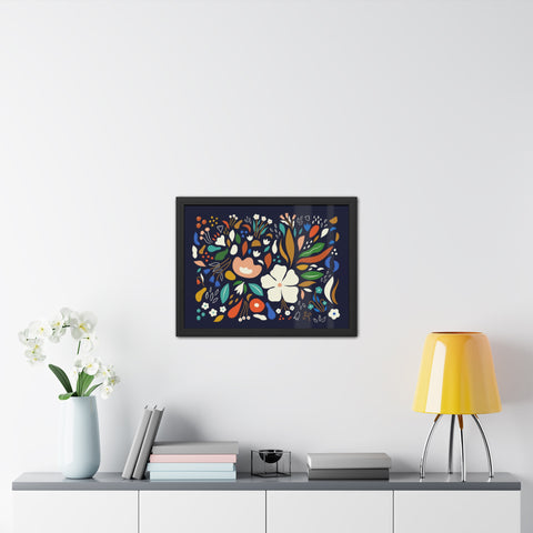 The Flowering 1 - Blooming Floral Framed Poster - Vibrant Home Decor for Nature Lovers