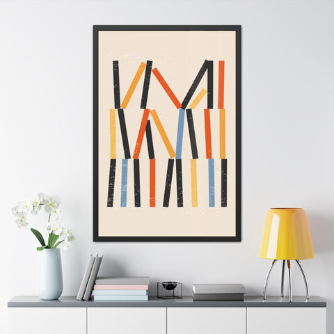 Jarrod 3 - Abstract Framed Poster - Modern Art Wall Decor for Home & Office