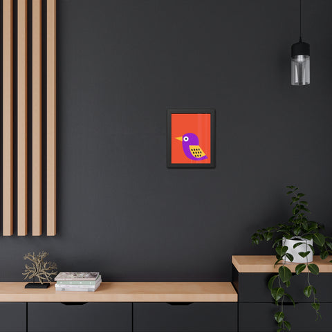 Childrana 6 - Colorful Bird Framed Poster - Vibrant Wall Art for Kids' Rooms