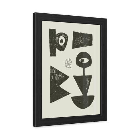 Jonathan 1 - Abstract Geometric Framed Poster Artwork - Modern Home Decor