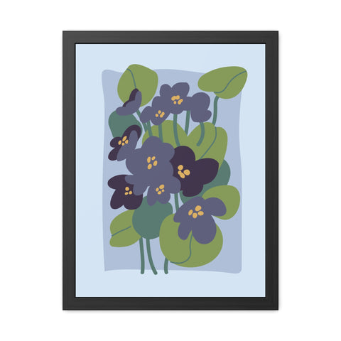 Flowers 4 - Botanical Framed Poster - Floral Art Print for Home Décor