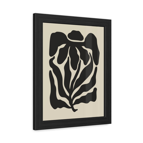 Boho Floral 3 - Abstract Leaf Framed Poster | Modern Wall Art Decor for Nature Lovers