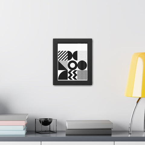 Modern Geometric Framed Poster for Stylish Home Decor