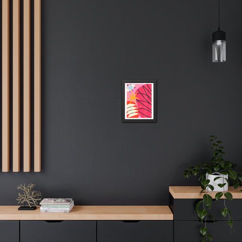 Kurian 2 - Vibrant Abstract Framed Poster - Modern Wall Art Decor