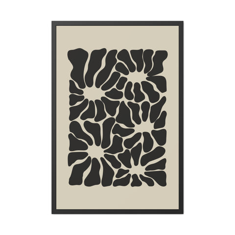 Boho Floral 2 - Abstract Wall Art Framed Posters - Modern Home Decor
