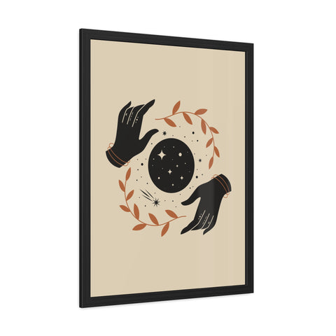 Witchcraft - Celestial Hands Framed Poster – Bohemian Wall Art for Home Decor