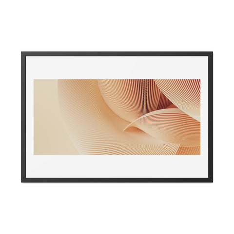 Creese - Elegant Framed Poster - Minimalist Wave Art for Home Decor