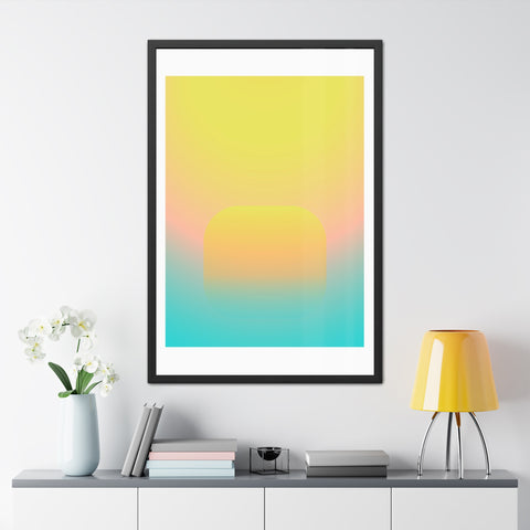 Sunrise 1 - Abstract Gradient Framed Posters - Modern Wall Art for Home Decor