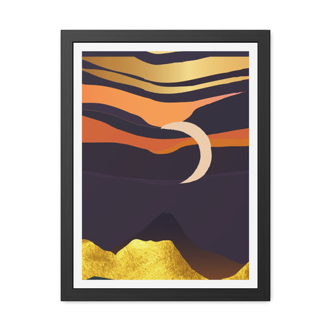 South 4 - Serene Sunset Framed Poster – Modern Wall Art for Home Decor