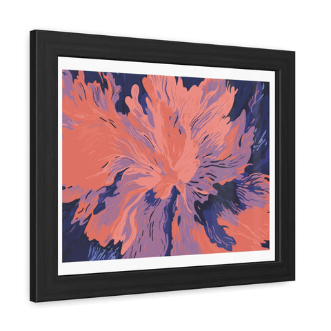 Florescent - Abstract Floral Framed Poster – Modern Wall Art for Home Décor