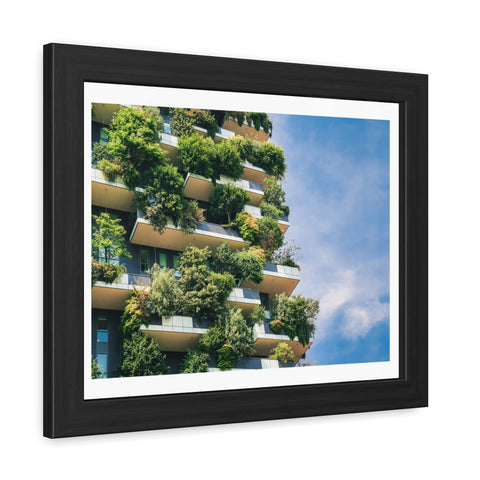 Green Urban - Eco-Friendly Framed Poster - Urban Oasis Greenery Wall Art