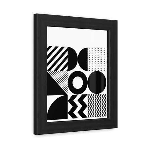 Modern Geometric Framed Poster for Stylish Home Decor