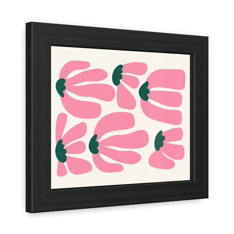 Mer 2 - Floral Framed Poster - Modern Art for Home Décor