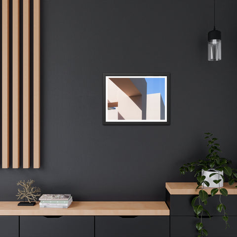 Light and Shadow - Modern Framed Poster – Abstract Architectural Design for Home Decor