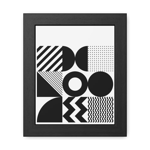 Modern Geometric Framed Poster for Stylish Home Decor