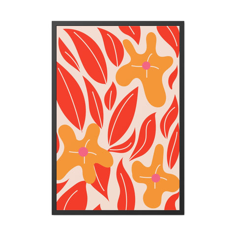 Marinda 2 - Vibrant Floral Framed Poster for Home Decor