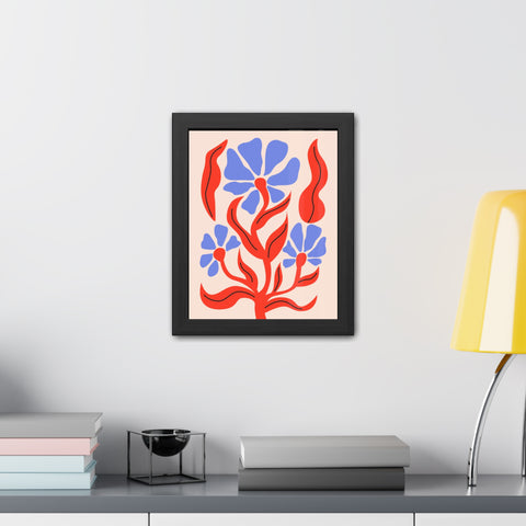 Marinda 7 - Vibrant Floral Art Framed Poster - Modern Home Decor