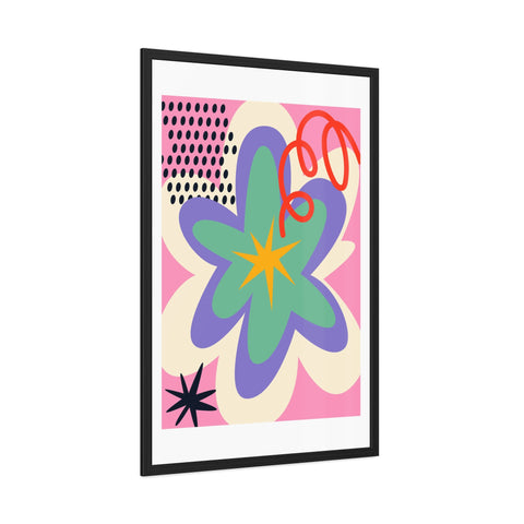 Kurian 6 - Vibrant Floral Framed Poster - Colorful Wall Art for Home Decor