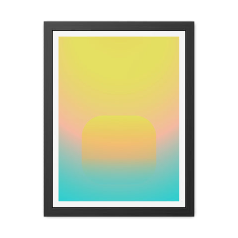 Sunrise 1 - Abstract Gradient Framed Posters - Modern Wall Art for Home Decor