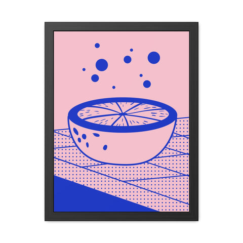 When life gives you lemons 7 - Modern Framed Poster - Vibrant Fruit Bowl Artwork for Home Decor